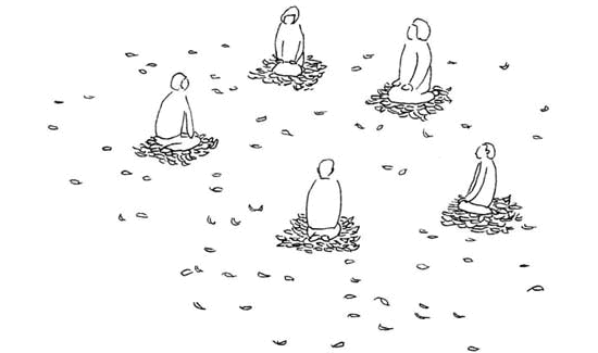 木の葉の座布団